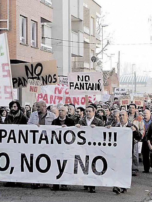balsas-carrizo manifestación no pantanos Carrizo