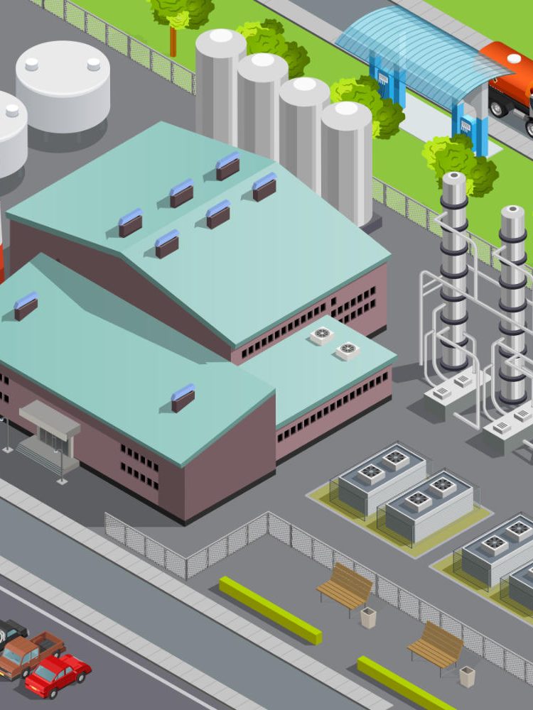 Oil Isometric Composition poligono industrial carrizo